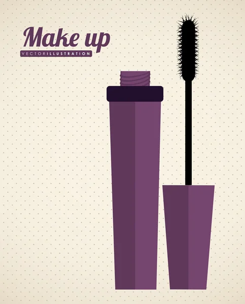 Make up desing, vector illustration — Stock Vector
