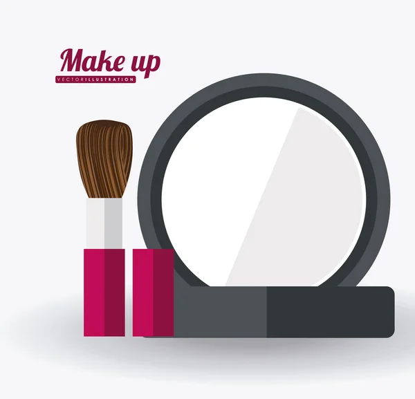 Maquillage desing, ilustration vectorielle — Image vectorielle