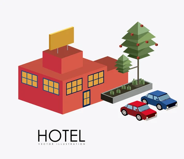 Hotel sevice, desing, ilustração vetorial — Vetor de Stock