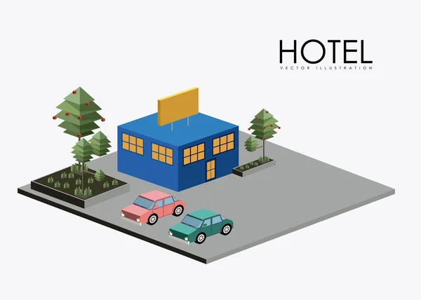 Hotel sevice, desing, vektorové ilustrace — Stockový vektor