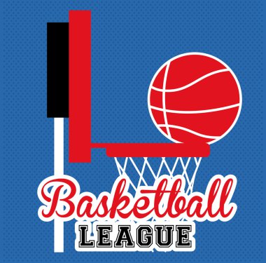 Basketbol, tasarım, illüstrasyon vektör.
