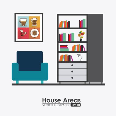 mobilya tasarım vektör çizim.