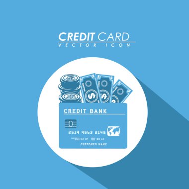 Para tasarım, vektör çizim.