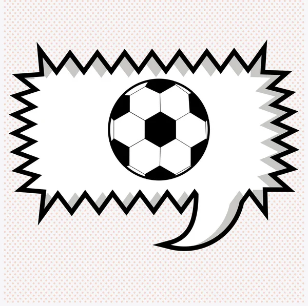 Voetbal design vectorillustratie. — Stockvector