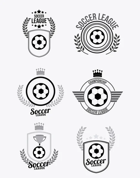 Diseño de fútbol vector ilustración . — Vector de stock