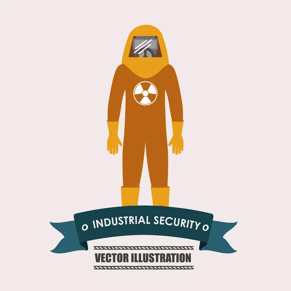 Illustration vectorielle de desing sécurité industrielle . — Image vectorielle