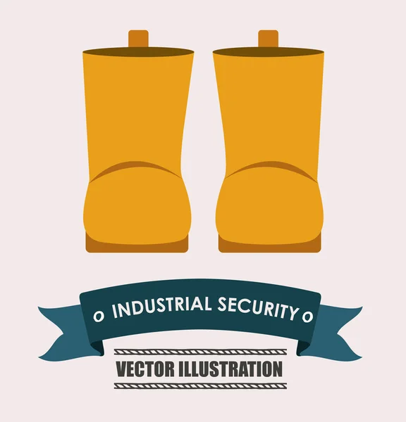 Industriële veiligheid design vectorillustratie. — Stockvector