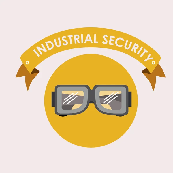 Industriële veiligheid design vectorillustratie. — Stockvector