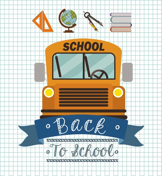 School design vectorillustratie. — Stockvector