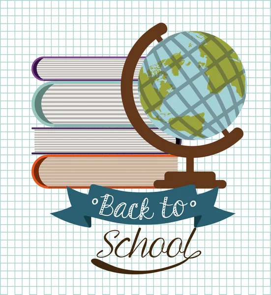 School design vectorillustratie. — Stockvector