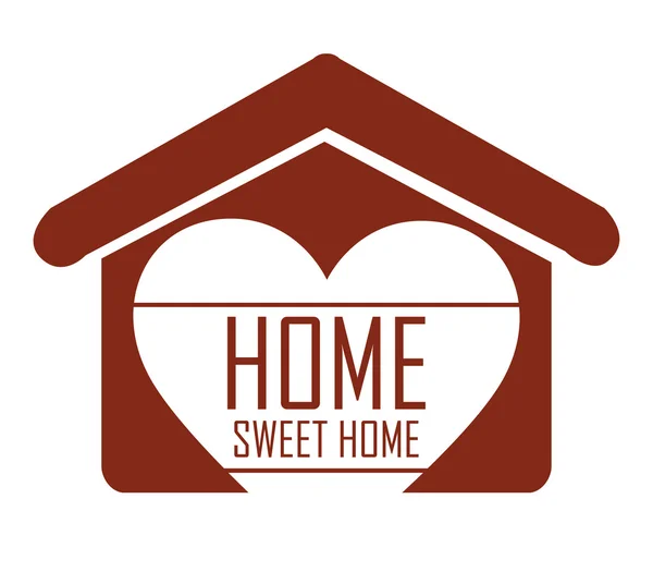 Sweet home design, illustration vectorielle . — Image vectorielle