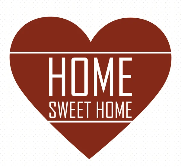 Sweet home design, vector illustration. — Stock Vector