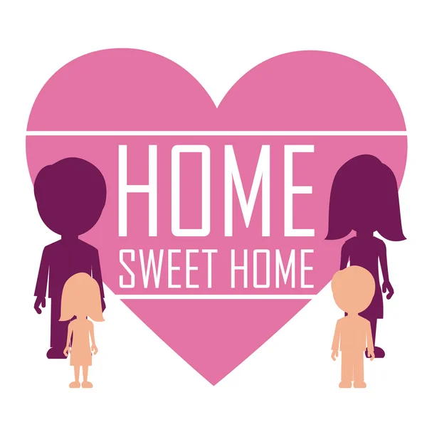 Sweet home design, vector illustration. — Stock Vector