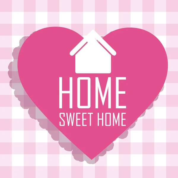 Sweet home design, vector illustration. — Stock Vector