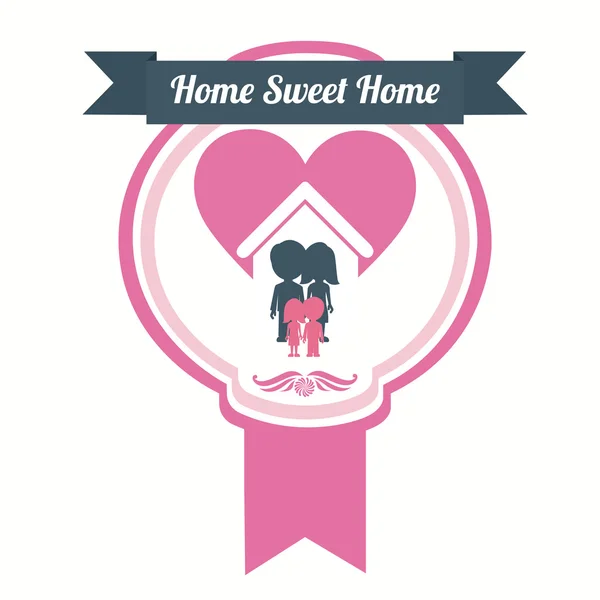 Sweet home design — Stock Vector