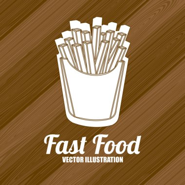 Fast food tasarımı, vektör çizimi.