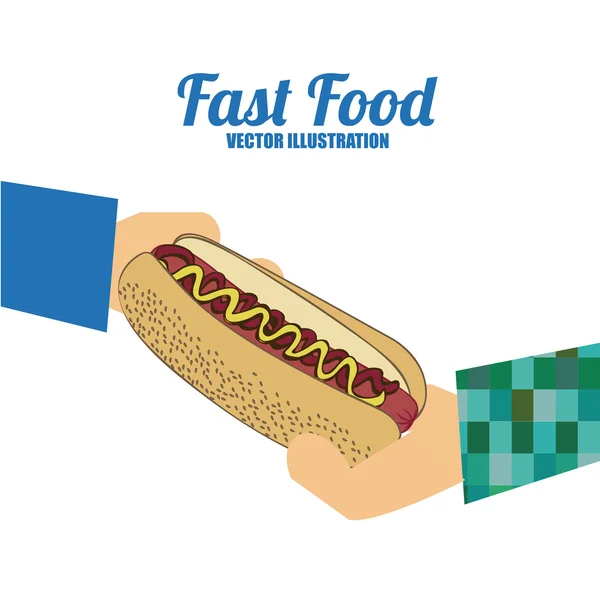 Fast Food Design, Vektorillustration. — Stockvektor