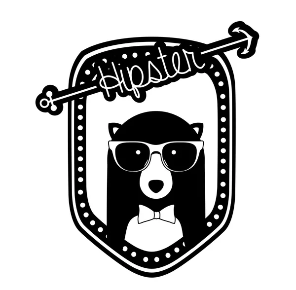 Design animal hipster, illustration vectorielle . — Image vectorielle