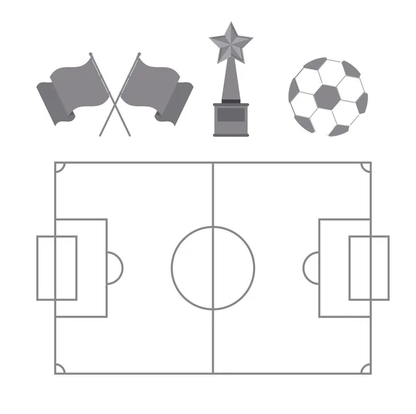 Diseño de fútbol — Archivo Imágenes Vectoriales