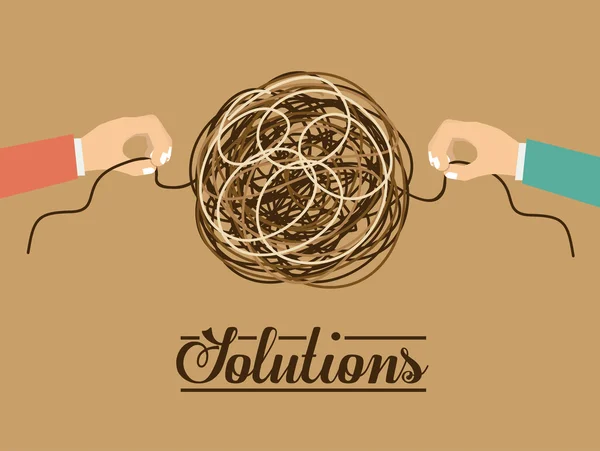 Solutions design — Stock Vector