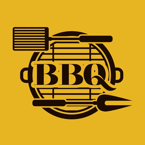 Barbecue design — Vettoriale Stock