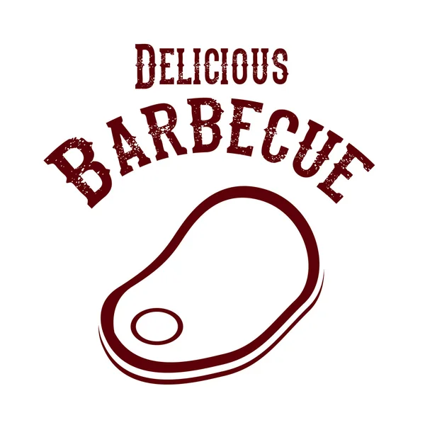 Barbecue design — Image vectorielle