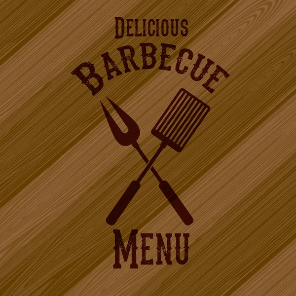 BBQ-Design — Stockvektor