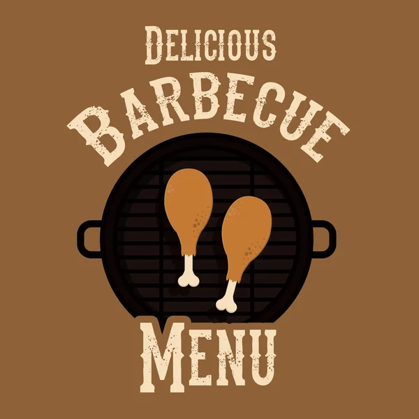 Barbecue design — Image vectorielle