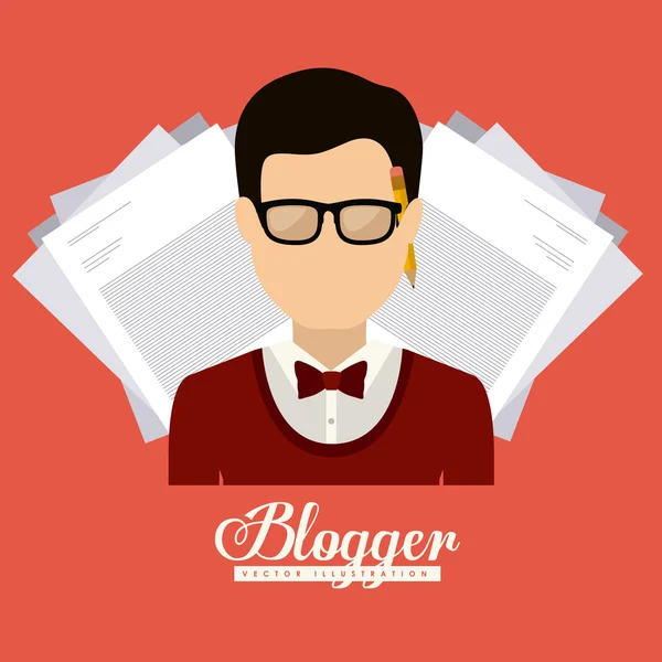 Blogontwerp — Stockvector