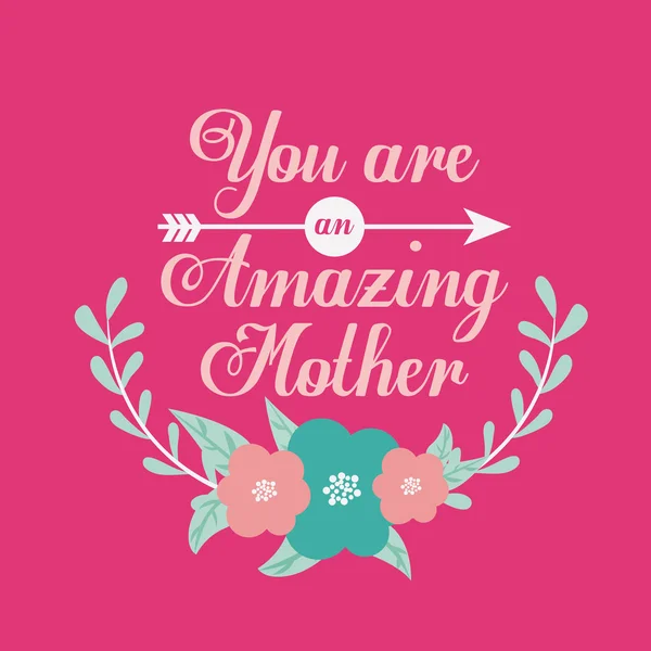 Happy Mothers day design — Stock Vector