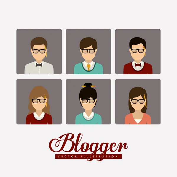 Blogger design — Wektor stockowy