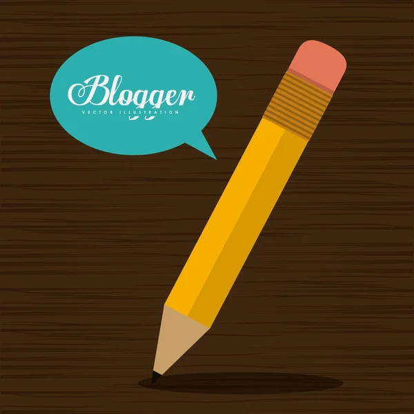 Blogger ontwerp — Stockvector