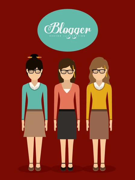 Blogger tasarım — Stok Vektör