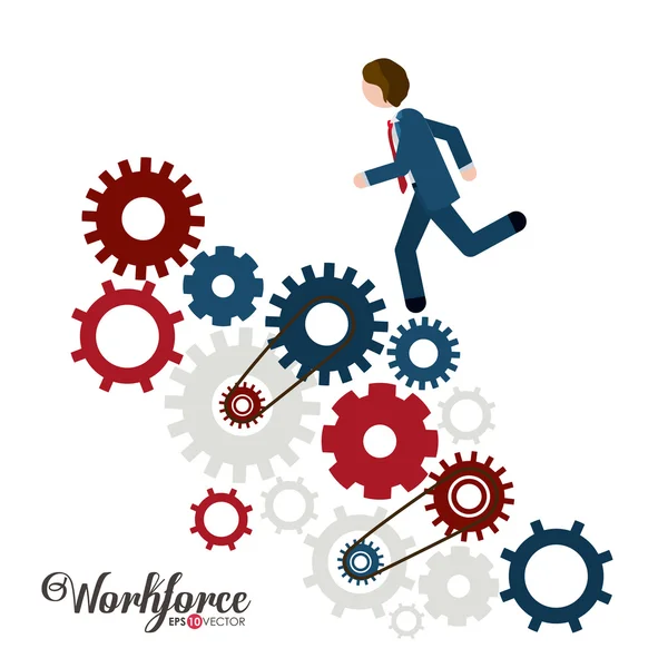 Business and Workforce design — Stock Vector