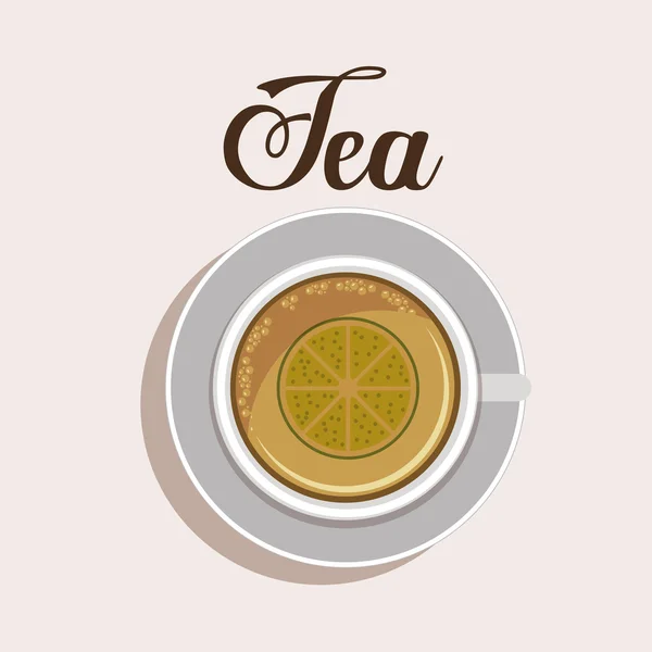 Дизайн чая — стоковый вектор