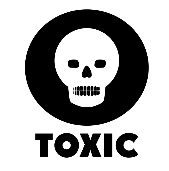 Concepção tóxica e poluição — Vetor de Stock