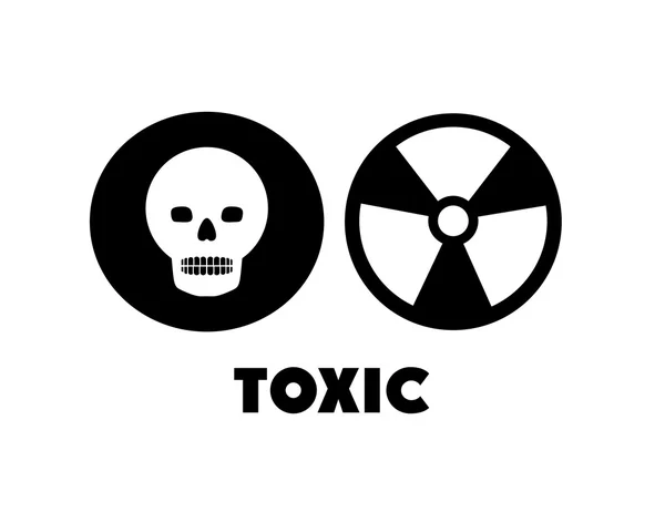 Toxic and Pollution design — Stock Vector