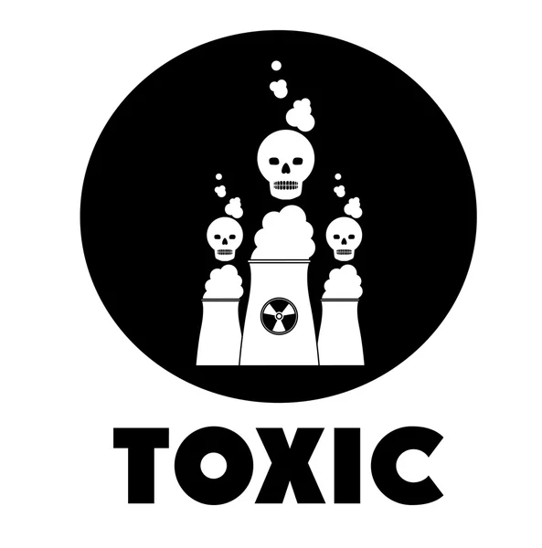 Toxic and Pollution design — Stock Vector