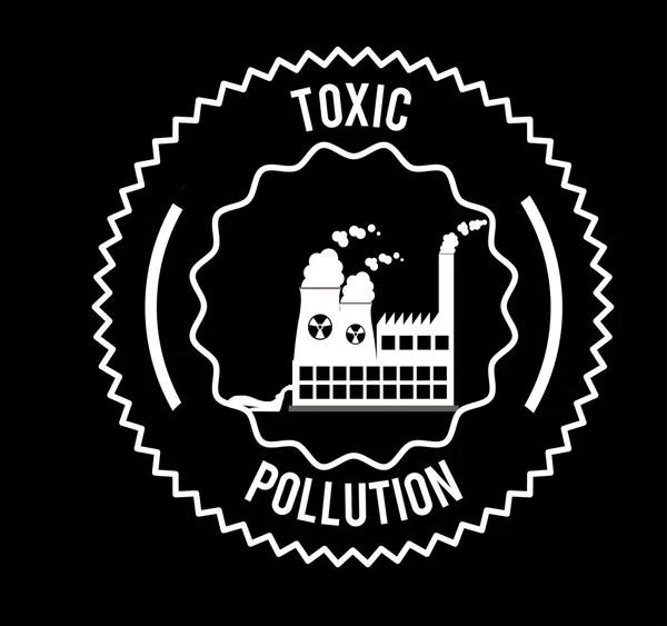 Toxic and Pollution design — Stock Vector