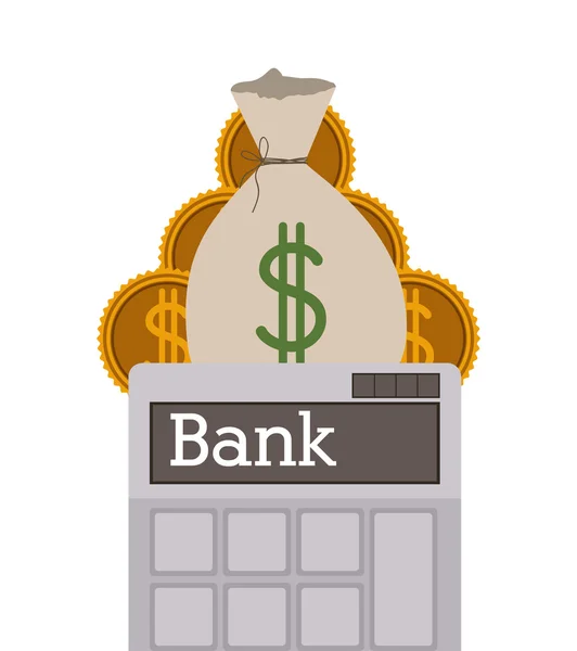 Diseño del banco — Vector de stock