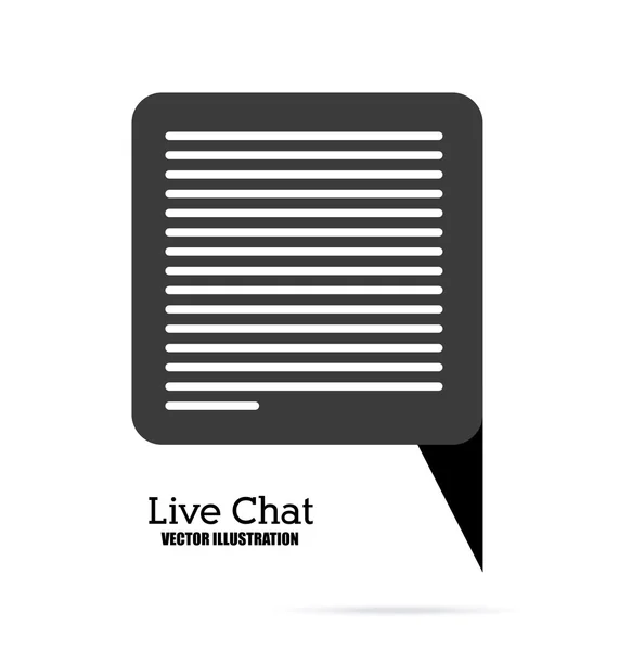 Live-Chat-Gestaltung — Stockvektor