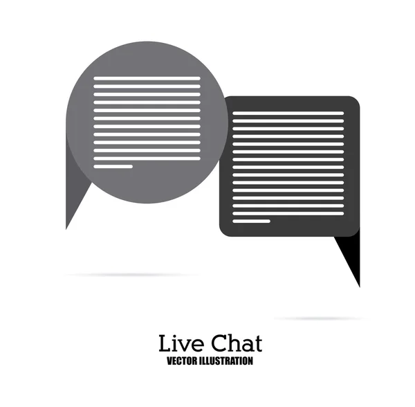 Live Chat design — Stock vektor