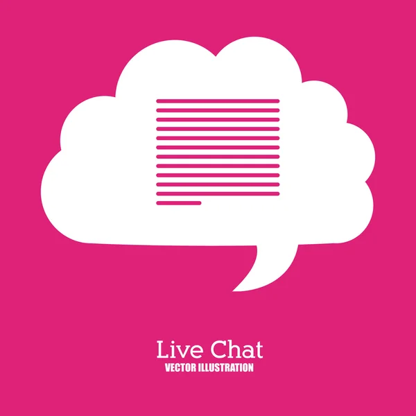 Design de chat ao vivo — Vetor de Stock