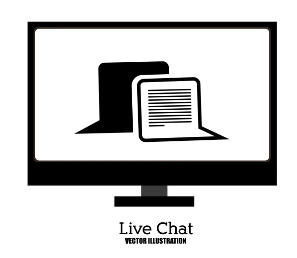 Design de chat ao vivo — Vetor de Stock