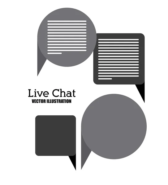 Design de chat ao vivo —  Vetores de Stock