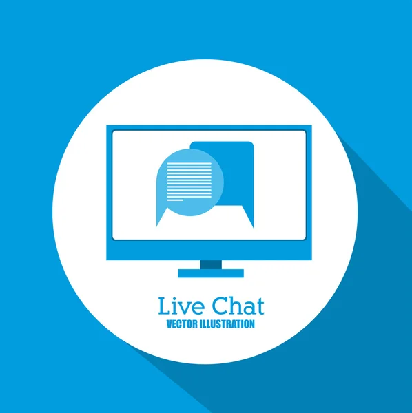 Design live chat — Vector de stoc