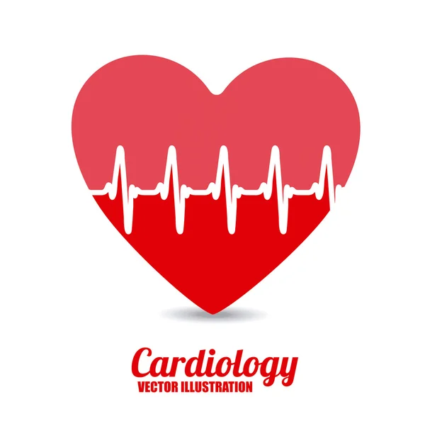 Conception de cardiologie — Image vectorielle