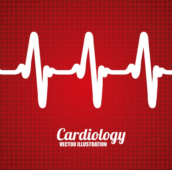 Cardiology design — Stock Vector