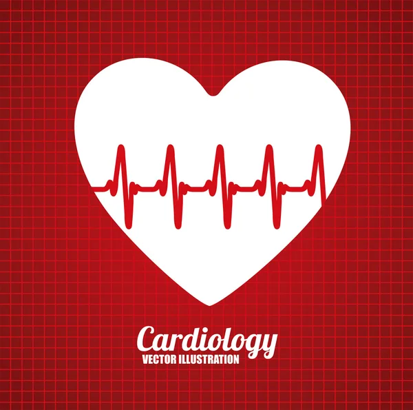 Diseño de cardiología — Archivo Imágenes Vectoriales