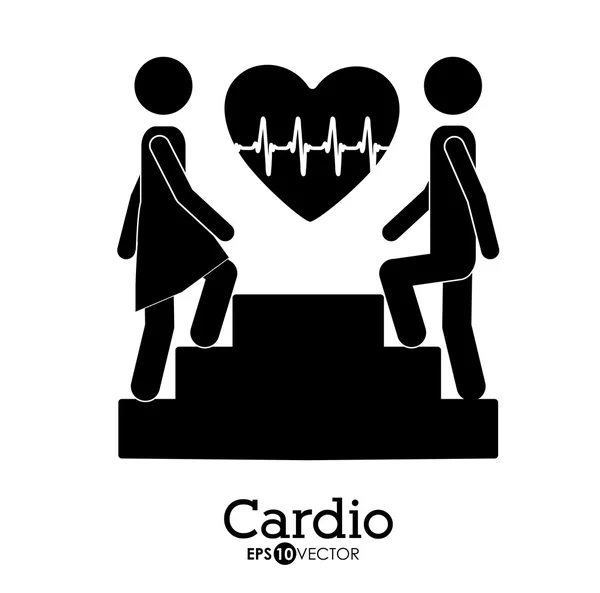 Kardiologie-Design — Stockvektor